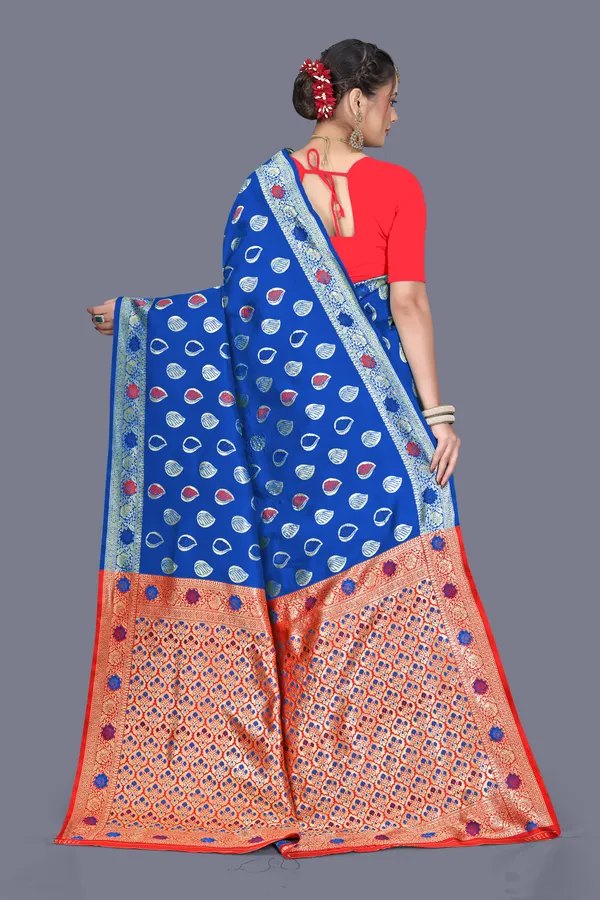Royal_Blue_Soft_Silk_Banarasi_Sarees_With_Rich_Pallu_Blouse