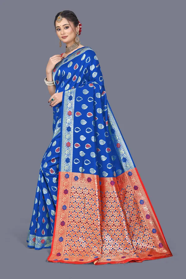 Royal_Blue_Soft_Silk_Banarasi_Sarees_With_Rich_Pallu_Blouse