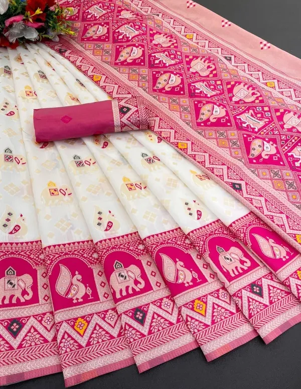 Rani_Party_Wear_Kanjivaram_Silk_Sarees_With_Blouse