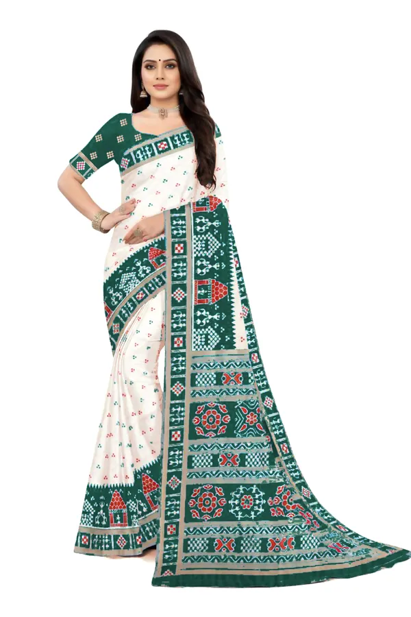 Green_Soft_Silk_Banarasi_Sarees_With_Rich_Pallu_Blouse