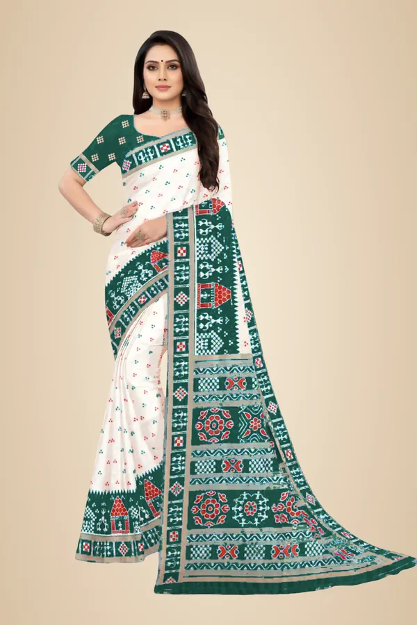 Green_Soft_Silk_Banarasi_Sarees_With_Rich_Pallu_Blouse
