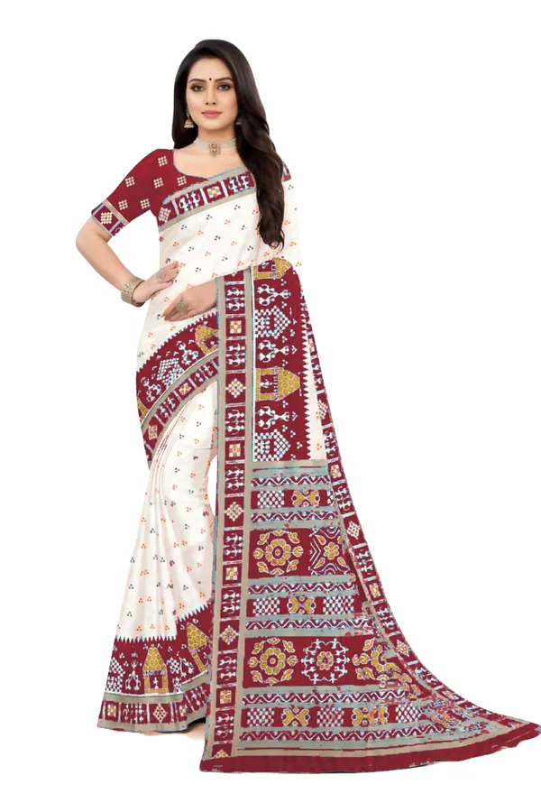 Maroon_Soft_Silk_Banarasi_Sarees_With_Rich_Pallu_Blouse