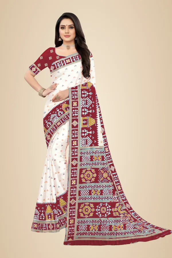 Maroon_Soft_Silk_Banarasi_Sarees_With_Rich_Pallu_Blouse