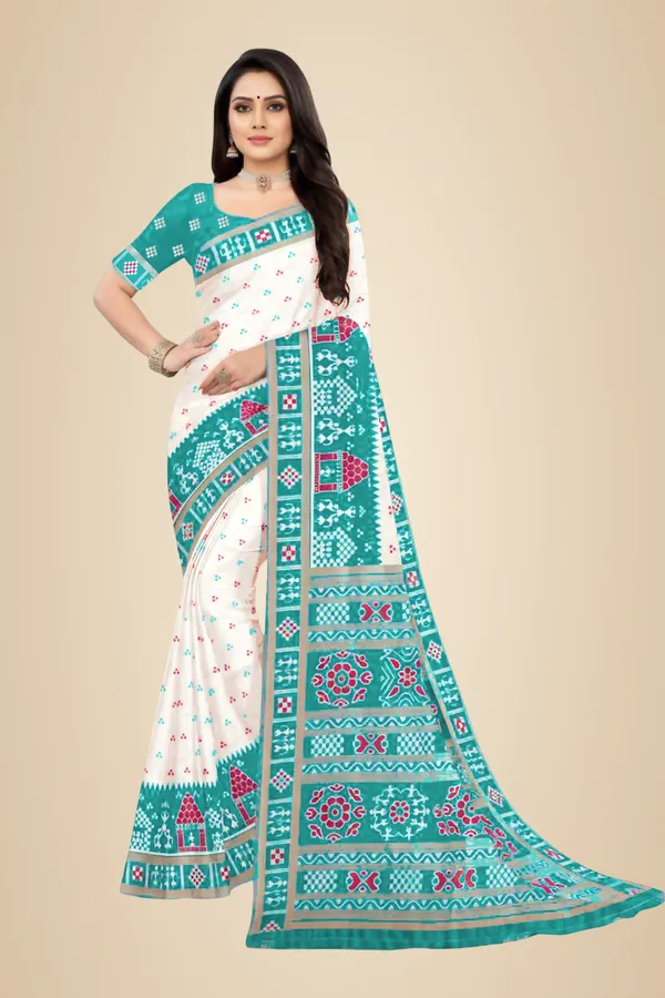 Rama_Soft_Silk_Banarasi_Sarees_With_Rich_Pallu_Blouse