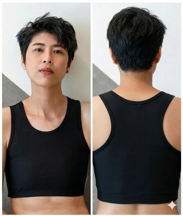 Black_Elastic_Fabric_Sando_Style_Crop_Top_For_Women