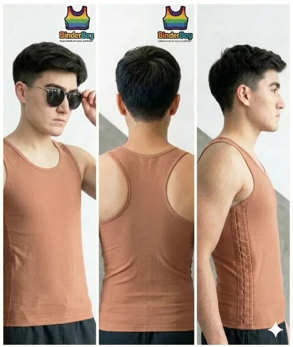 Skin_Tone_Elastic_Fabric_Full_Length_Sando_Style_Side_Zip_Compression_Tank_Top_For_Men