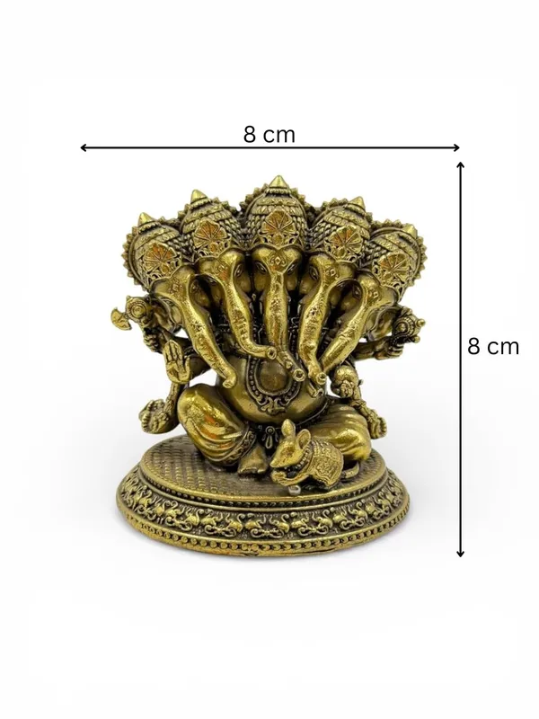 Brass_Panchmukhi_Ganesha_Idol_For_Indoor