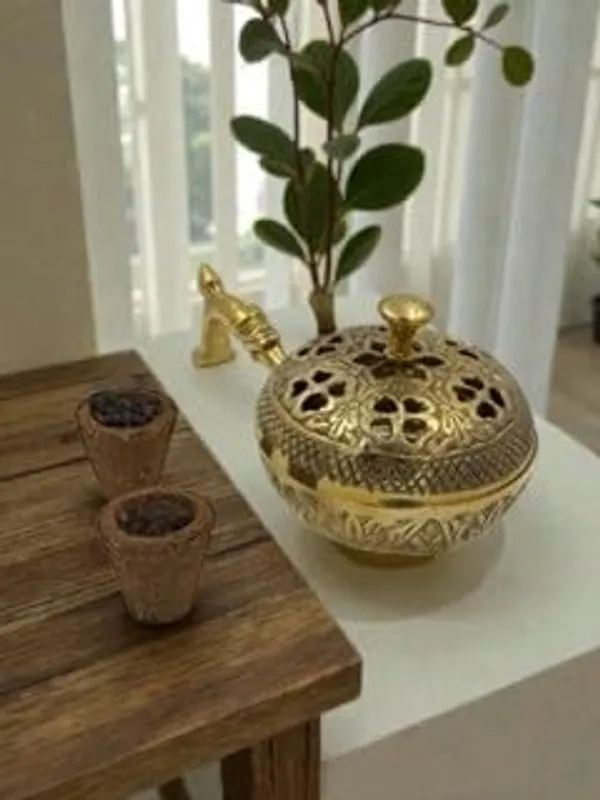 Brass_Dhoop_Burner_With_Havan_Cups_For_Indoor