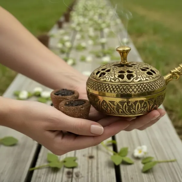 Brass_Dhoop_Burner_With_Havan_Cups_For_Indoor