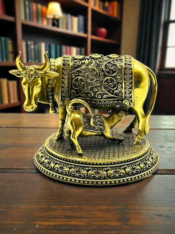 Brass_Cow_And_Calf_Statue_For_Indoor