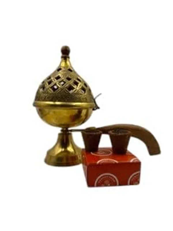 Brass_Incense_Burner_With_Wooden_Handle_For_Indoor