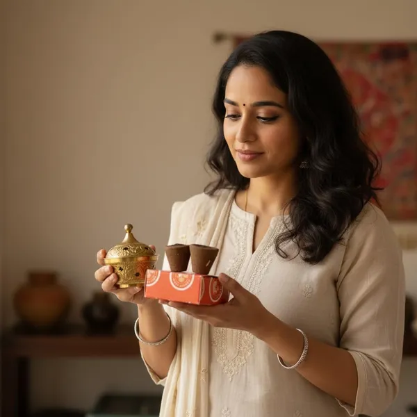 Brass_Incense_Burner_For_Indoor_woth_a_complimentary_Havan_Cup