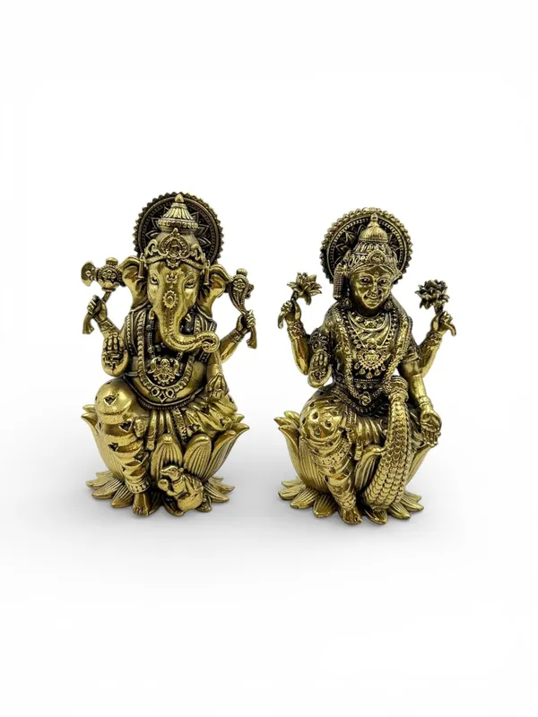 Brass_Lakshmi_Ganesh_Idol_Set_For_Indoor