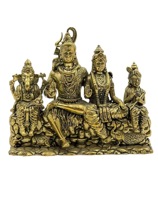 Brass_Shiv_Parivar_Idol_For_Indoor
