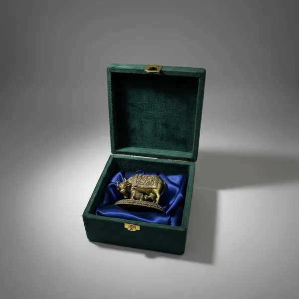 Brass_Cow_And_Calf_Idol_For_Indoor