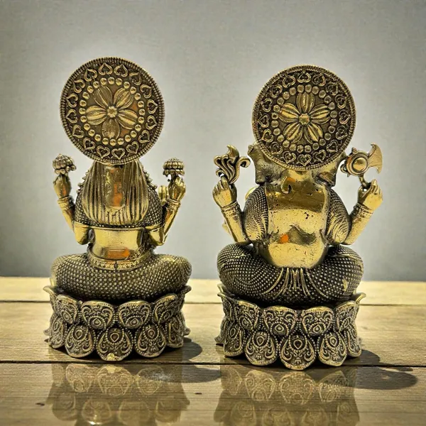 Brass_Lakshmi_Ganesh_Idol_For_Indoor