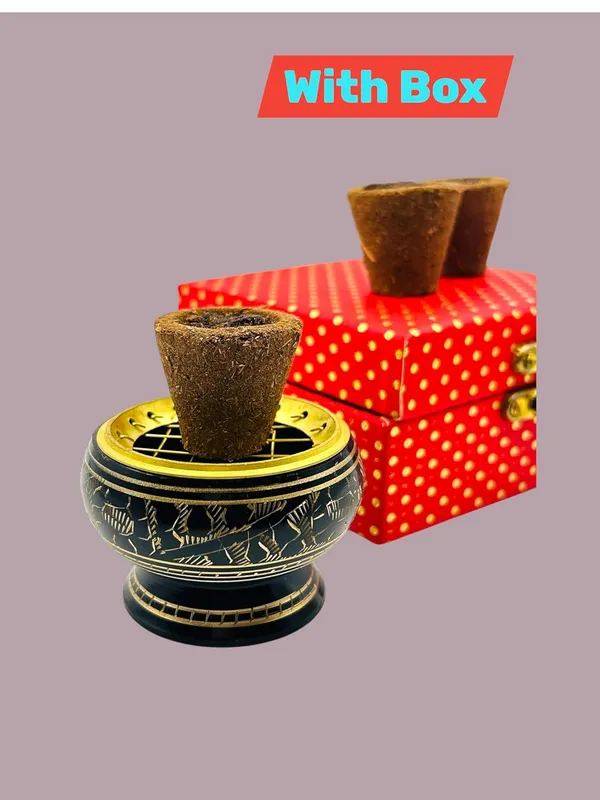 Brass_Incense_Burner_For_Indoor_with_a_complimentary_Havan_Cups