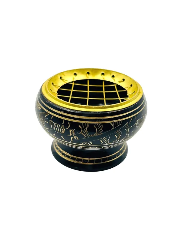 Brass_Incense_Burner_For_Indoor_with_a_complimentary_Havan_Cups