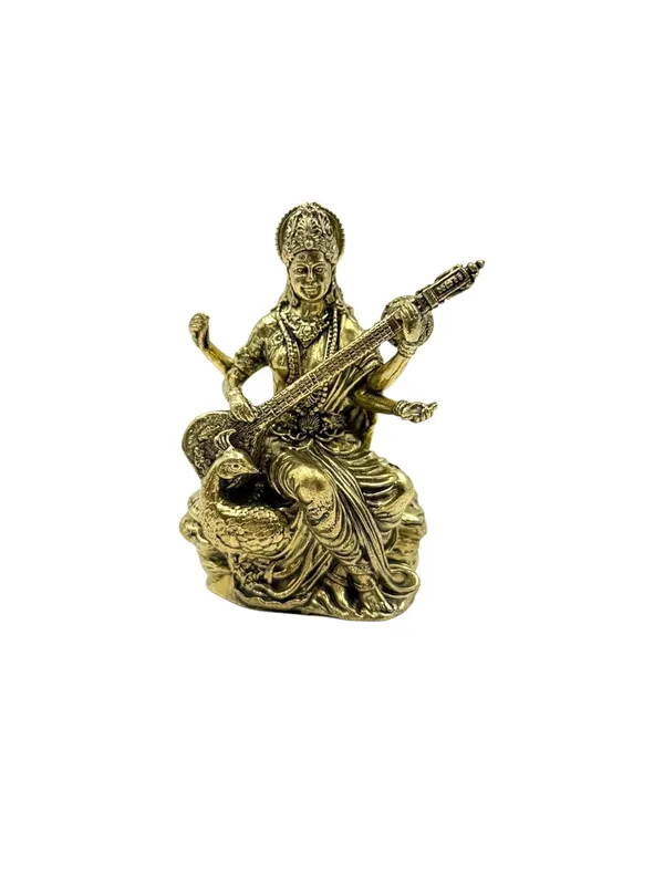 Brass_Goddess_Saraswati_Idol_For_Indoor