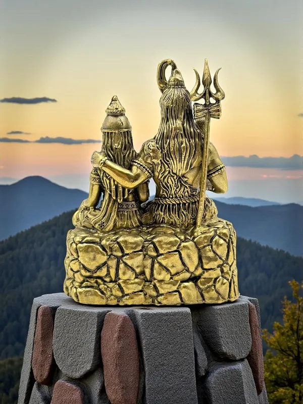 Brass_Shiva_Parvati_Idol_For_Indoor