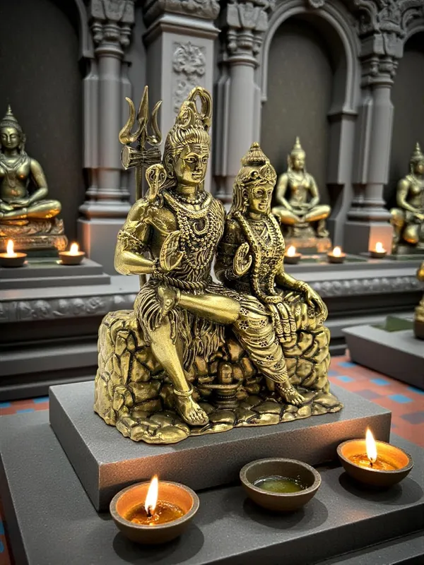 Brass_Shiva_Parvati_Idol_For_Indoor