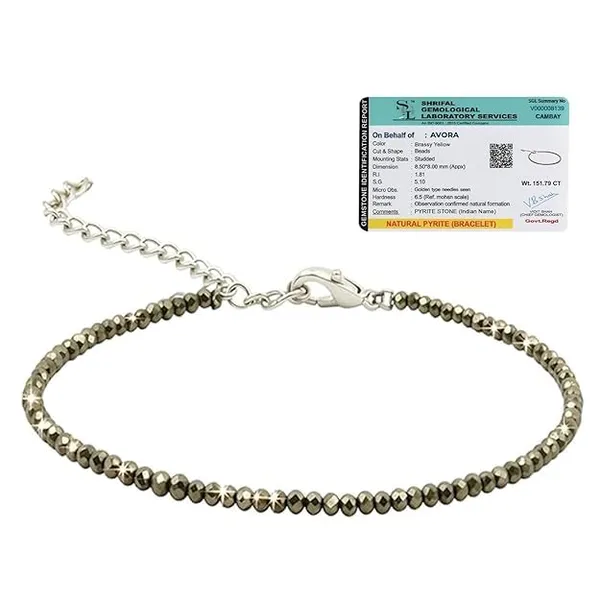 Pyrite_Bead_Anklet_For_Women_For_Indoor
