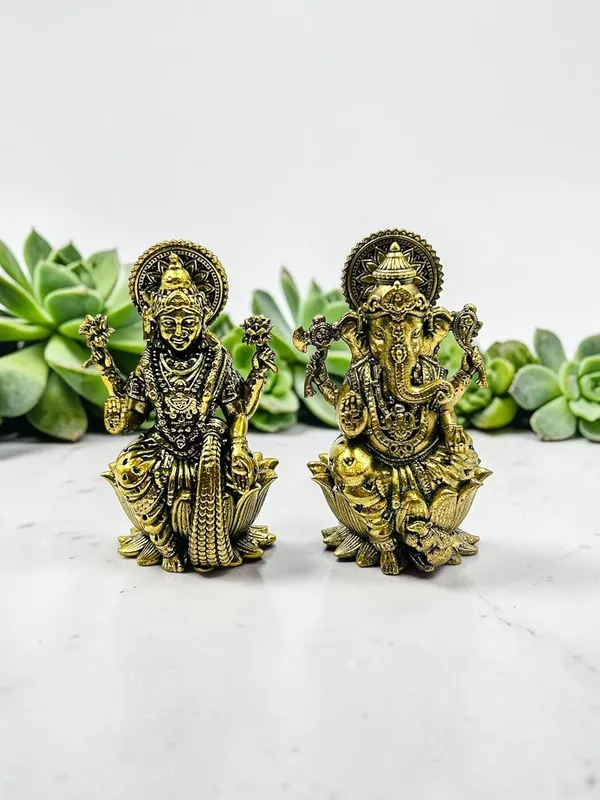 Brass_Lakshmi_Ganesh_Idol_Set