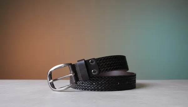 Black_Classic_Braided_Leather_Belt_With_Silver_Buckle_For_Men