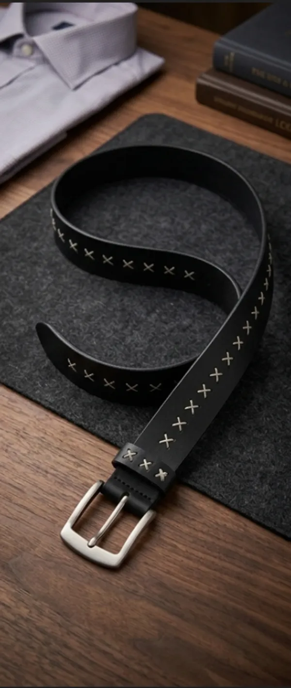 Brown_Handcrafted_Leather_Belt_With_Textured_Pattern_For_Men