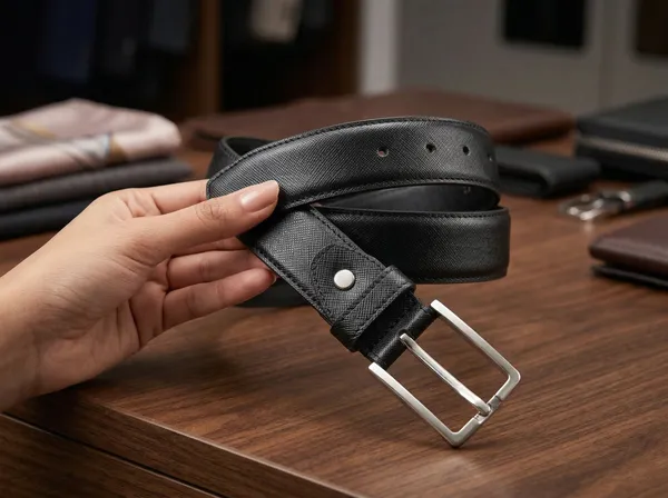 Black_Premium_Textured_Leather_Belt_With_Silver_Buckle_For_Men