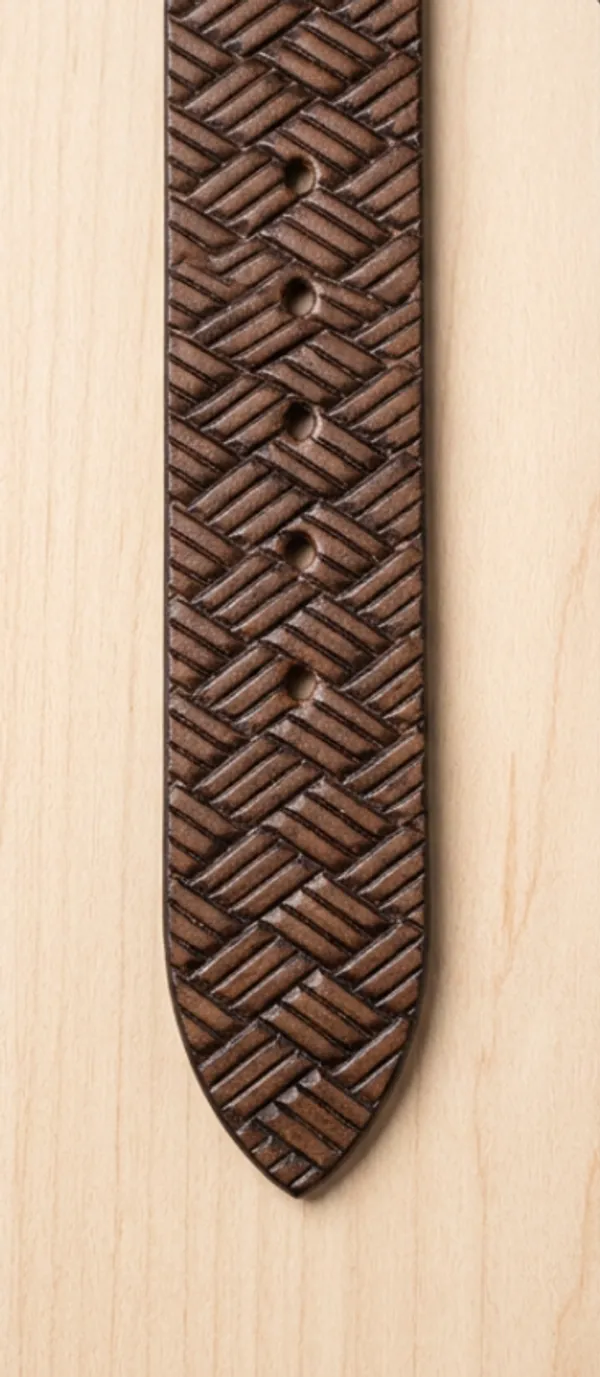 Brown_Textured_Leather_Belt_With_Silver_Buckle_For_Men