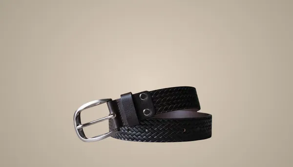 Black_Classic_Braided_Leather_Belt_With_Silver_Buckle_For_Men