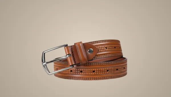 Tan_Tan_Textured_Leather_Belt_With_Silver_Buckle_For_Men