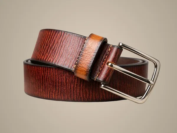 Brown_Textured_Leather_Belt_With_Silver_Buckle_For_Men