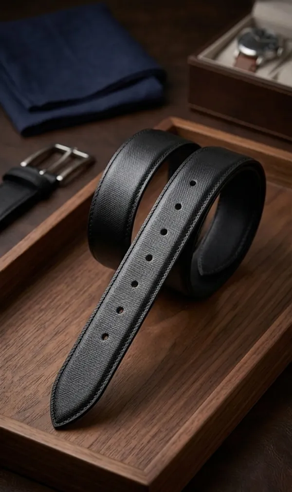 Black_Premium_Textured_Leather_Belt_With_Silver_Buckle_For_Men
