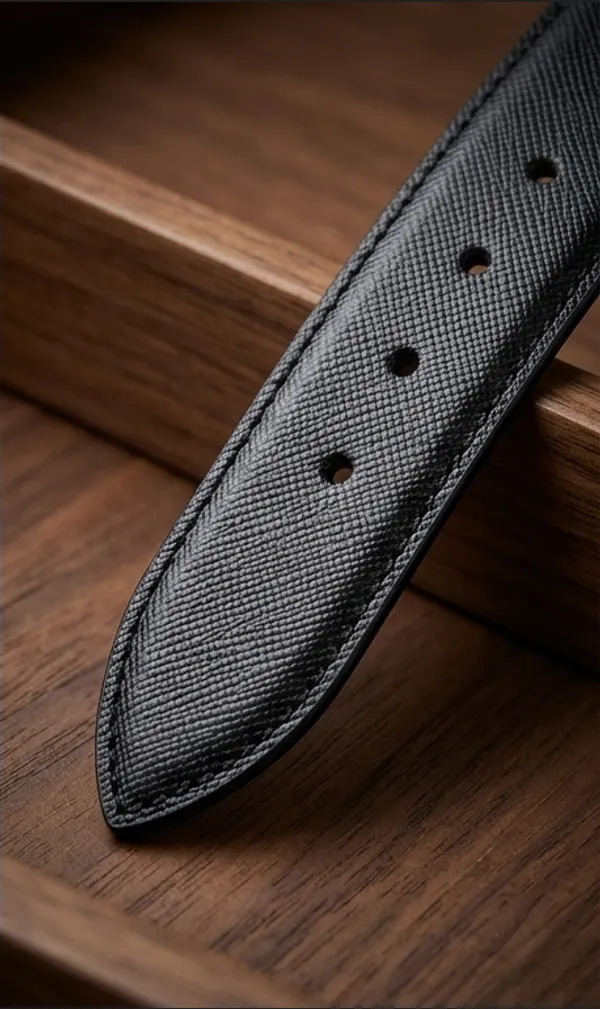 Black_Premium_Textured_Leather_Belt_With_Silver_Buckle_For_Men