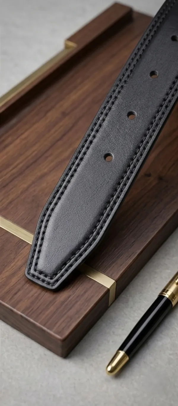 Black_Elegant_Leather_Belt_With_Decorative_Stitching_For_Men