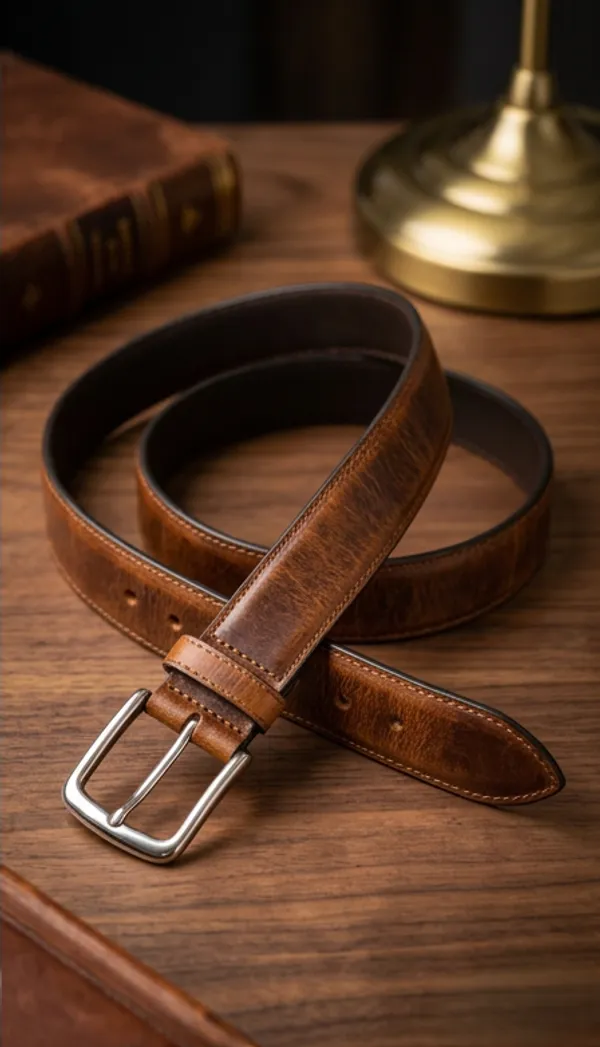 Brown_Classic_Leather_Belt_With_Silver_Buckle_For_Men