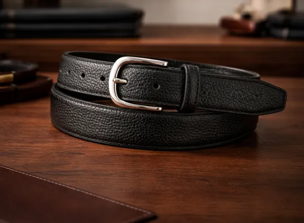 Black_Premium_Textured_Leather_Belt_With_Silver_Buckle_For_Men