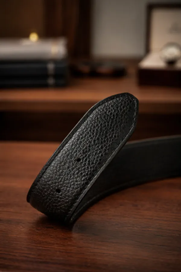 Black_Premium_Textured_Leather_Belt_With_Silver_Buckle_For_Men