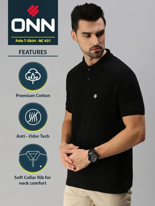 ONN_black_polo_tshirt