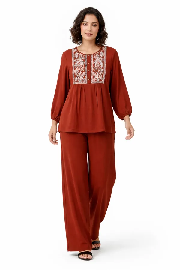 WomenÃ¢â‚¬â„¢s_Elegant_Embroidered_Co-ord_Set