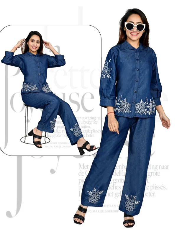 Blue_Cotton_Co-Ord_Set_For_Women