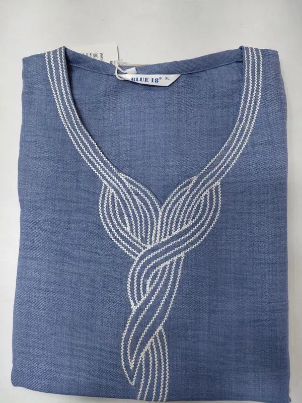 Blue_Cotton_Blend_Co-Ord_Set_For_Women