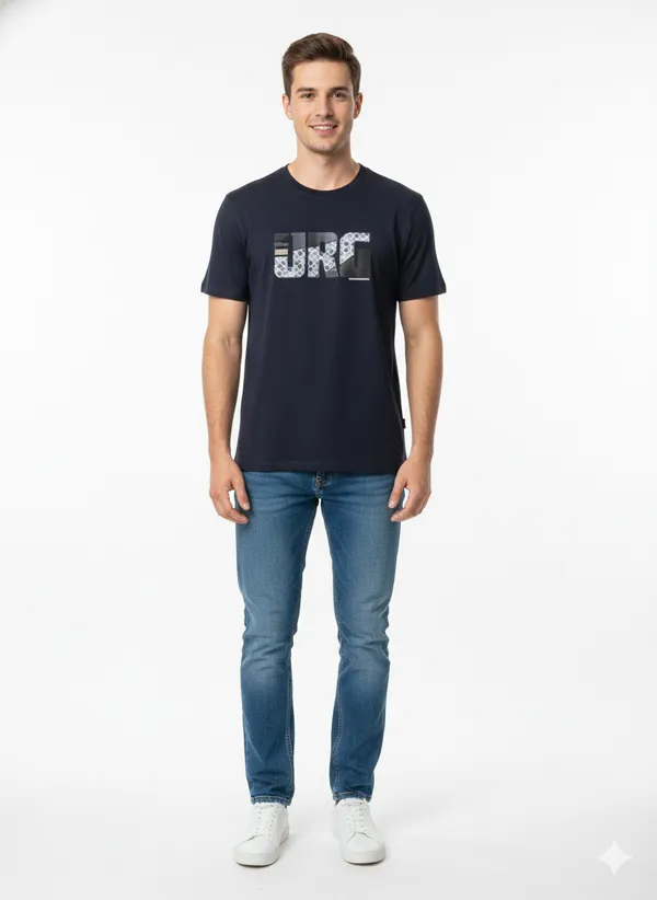 Navy_Blue_100%_Premium_Cotton_Blend_T-Shirt_For_Men