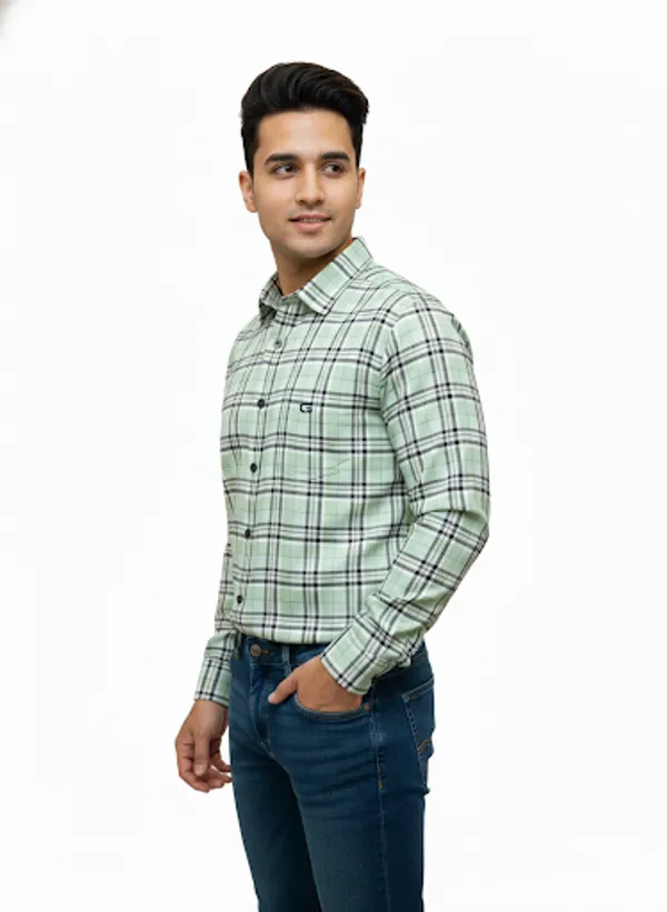 Stripe_Cotton_Blend_Shirt_For_Men