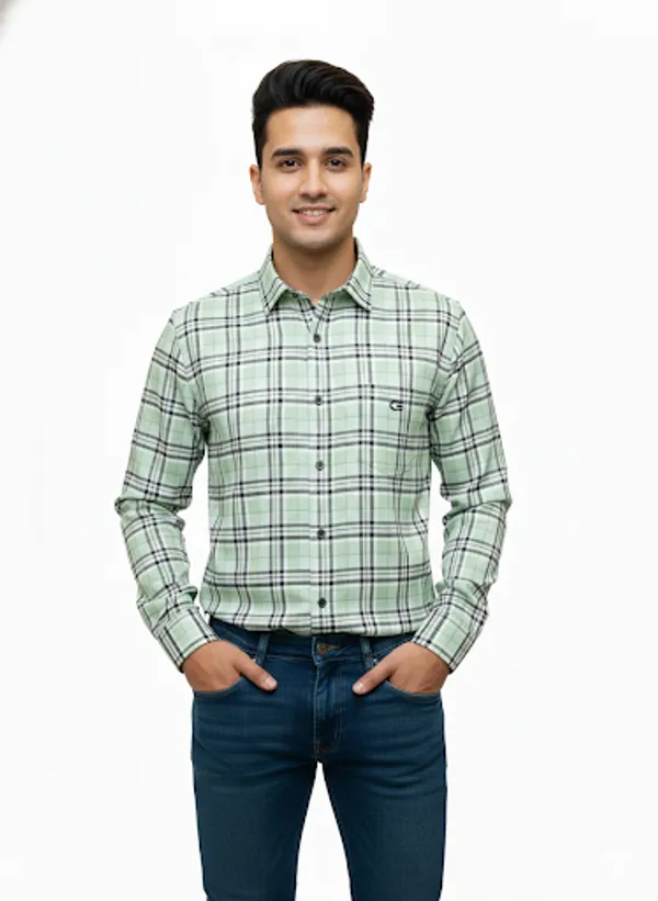 Stripe_Cotton_Blend_Shirt_For_Men