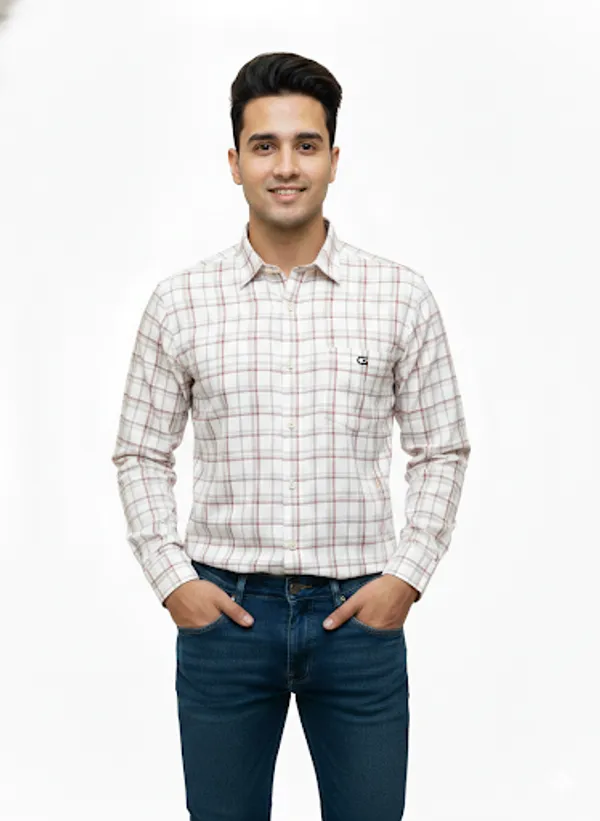 White_Cotton_Blend_Shirt_For_Men