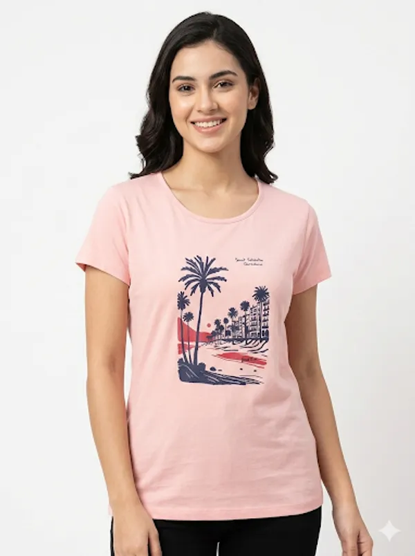 Pink_Cotton_T-Shirt_For_Women