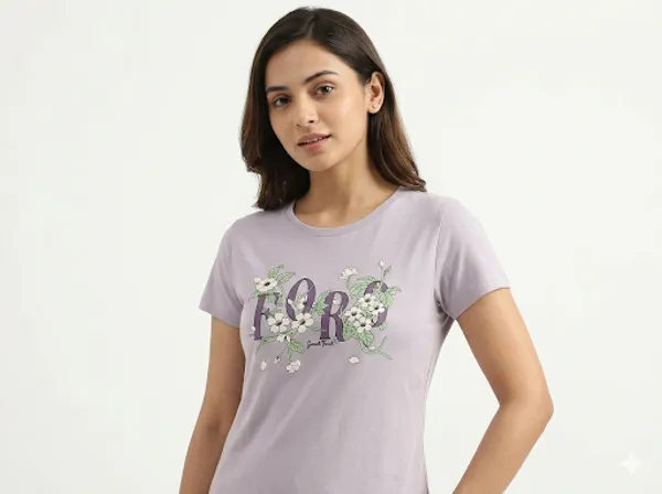 Light_Purple_Cotton_T-Shirt_For_Women